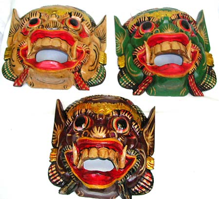 Bali tribal mask, crafted home furnishing, wood carving, handicrafts, aboriginal art, asian designs, interior crafts 