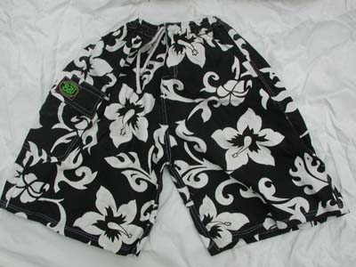 Surf hawaiian shorts. boys beach wear, tropical flower apparel, swim suit, kids vacation wear, batik short pants