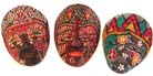 Handcrafted paintings, wooden mask, tribal art decor, wall decoration, painted masks, atisan handicrafts
