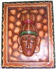Eastern home handicrafts, plaques, wooden wall engravings, batik mask collectible, country home decor, interior design