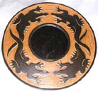 Gecko designed ornament, home furnishing, balinese wood carving, handcrafted mirror, interior accessory