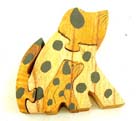 Dog shaped toys, batik crafted jigsaw puzzle, handmade bali games,, wooden artisan toy, kids crafted puzzles