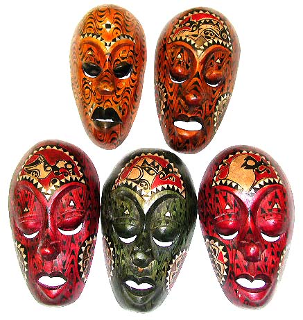 Balinese painted masks, handmade handicrafts, tribal art designs, beautiful cultural gifts, wall decoration, interior crafts 