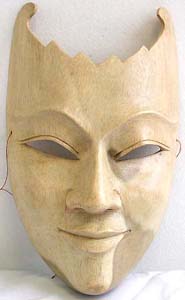 Wooden craft gifts, white wood mask, quality carvings, batik products, tribal art, home furnishings 