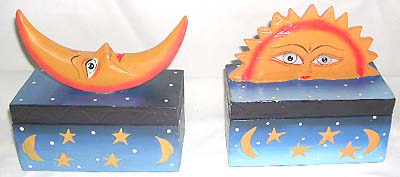 Painted product, celestial crafted box, ladies bali jewelry boxes, wooden designs, indonesian decor