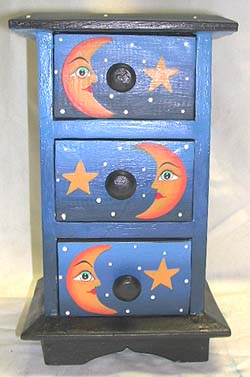 Kids furniture, handcrafted drawers, batik designed dresser, handicraft room furnishing, indonesian gift ware