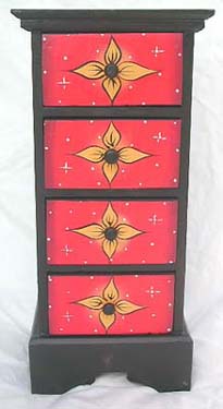 Childrens drawers, bedroom furniture, unique painted furnishings, bali decor, indonesian handicrafts, celestial interior design