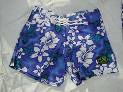 Hawaiian shorts, hibiscus print pattern, kids summer clothing, tropical long board short, boys short pant