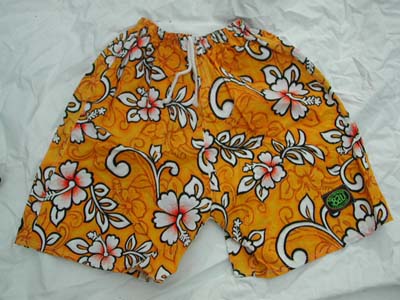 Surf hawaiian shorts. boys beach wear, tropical flower apparel, swim suit, kids vacation wear, batik short pants